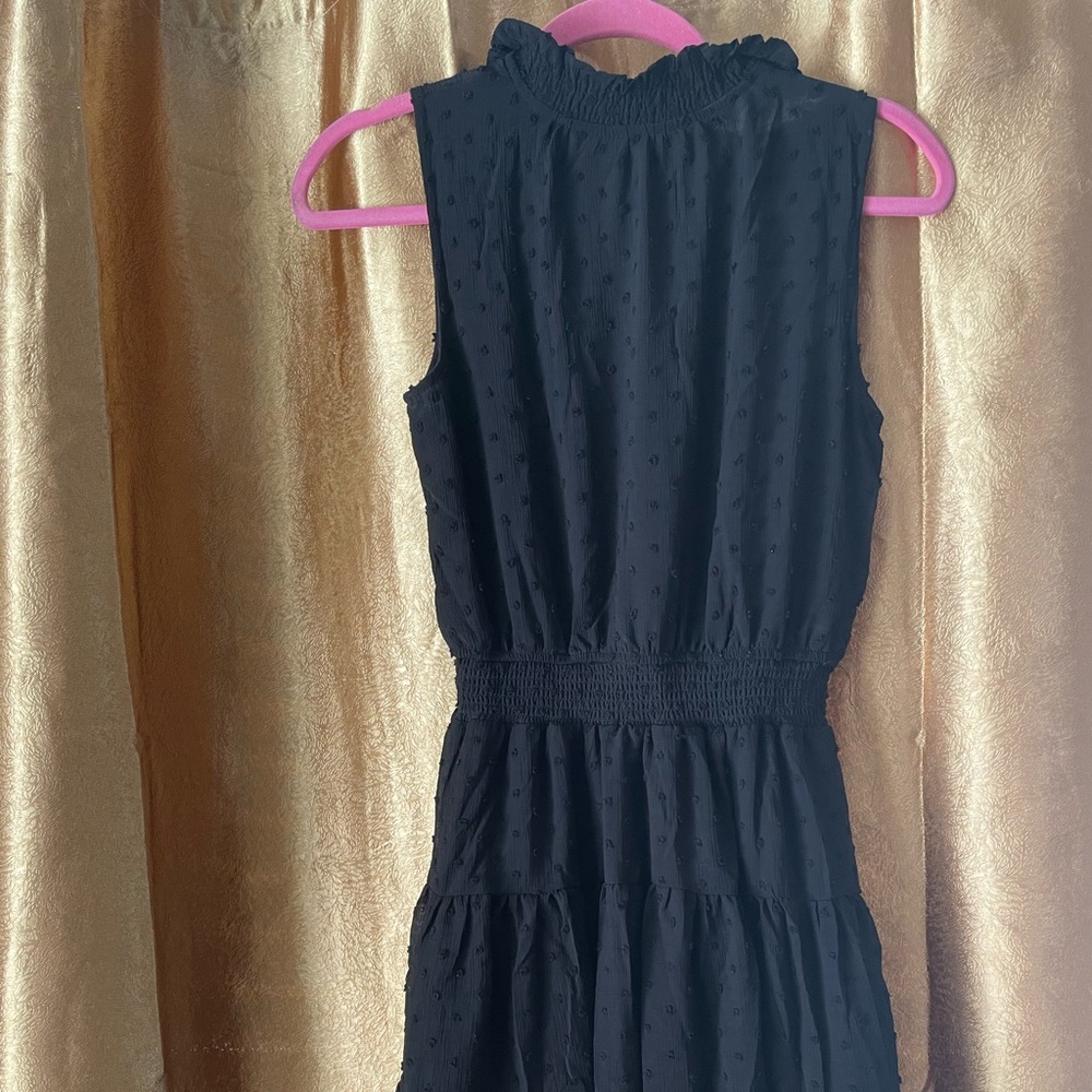 Black midi dress